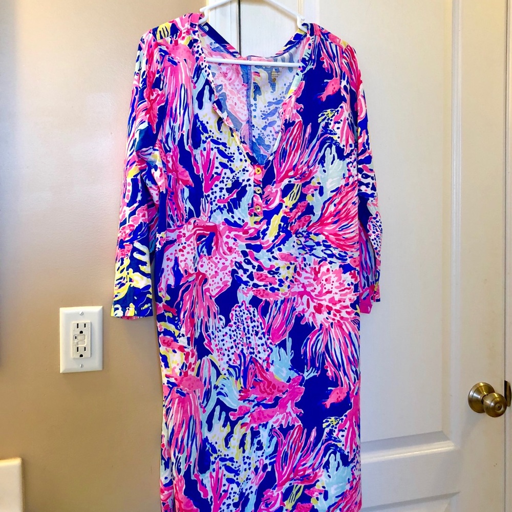 Lilly Pulitzer  Palmetto V-neck T-shirt dress